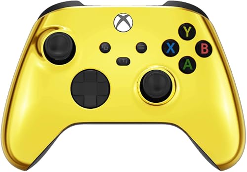 Custom Controllerzz Wireless Controller for Microsoft Xbox Series X/S & Xbox One - Custom Soft Touch Feel - Custom Xbox Series X/S Controller (X/S Gold) - color: X/S Gold