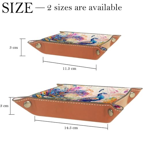 Dancing Peacock Dice Tray Dice Rolling Tray Folding Dice Holder for Dice Games, Like RPG, DND and Other Table Games - color: Multi 8