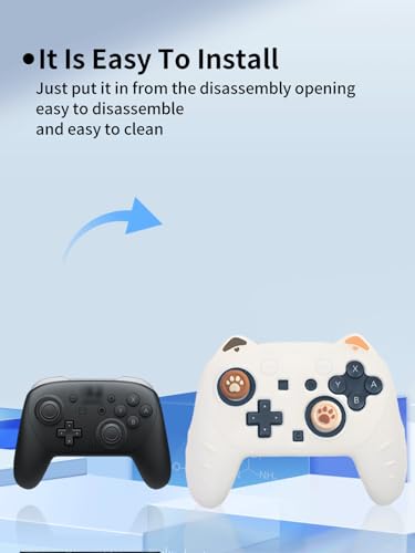 Case for Nintendo Switch 2 Pro Controller,UYRUREL Premium Sillence Material,Shock-Absorbing and Anti Drop Protection Soft Shell,with Stickers and Thumb Grips,Brown. - color: Brown