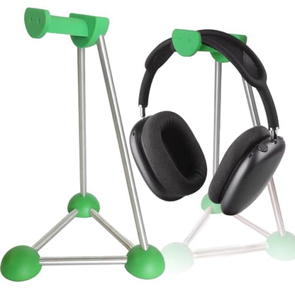 Headphone Stand, Desktop Headset Holder, Desk Earphone Stand, Gaming Headsets, for SteelSeries/Logitech/HyperX/Sony/Beats/Sennheiser/Anker/Xbox, and All Headphones.(Red) (Green) - color: green