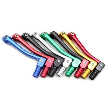 PRO BAT 11mm/0.43" Motorcycle Gear Shift Lever + Universal 22mm 7/8" Motorcycle Hand Grips for 110cc 125cc 135cc 150cc 200cc 250cc Quad Dirt Bike ATV Buggy CRF XR Apollo Red - color: Red