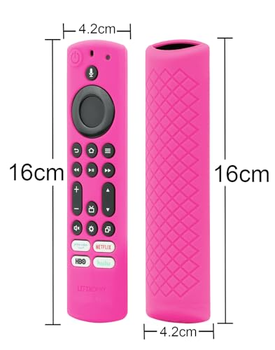 LEFXMOPHY 2023 Stick 4K Max Remote Cover for Toshiba and Insignia NSRCFNA21 CT-RC1US-21 CT95018 CTRC1US21, Silicone Protective 3-Pack Green Orange Hot Pink Case Glow in Dark - color: Glow Orange / Green / Pink