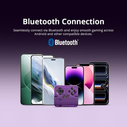 GameSir Pocket Taco Vertical Mobile Gaming Controller – Retro Arcade Bluetooth Gamepad for Android, Portableh Wireless Game Controller for phone, 600mAh Battery, Pass-Through Charging - Purple