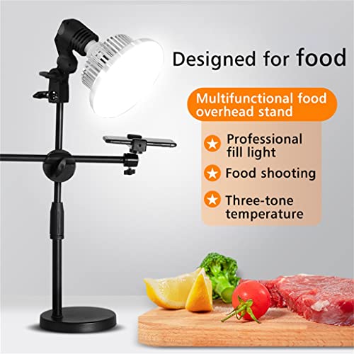 Adjustable 50cm Phone Shooting Bracket Stand with Boom Arm+Super Bright 175W LED Light Photo Studio Kits