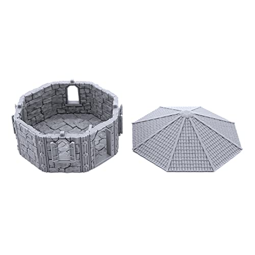 Dwarven House by Printable Scenery, 3D Printed Tabletop RPG Scenery and Wargame Terrain 28mm Miniatures