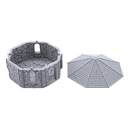 Dwarven House by Printable Scenery, 3D Printed Tabletop RPG Scenery and Wargame Terrain 28mm Miniatures