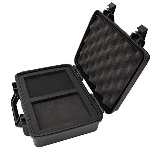 10" Small Hard Case with Customizable Foam Insert, 10.8x8.6x3.7 - Watertight Airtight Crush-Resistant Case for Pistol, Camera, Microphone & Electronics - size: Inner 9.8‘’ x 7.3'' x 3.3"