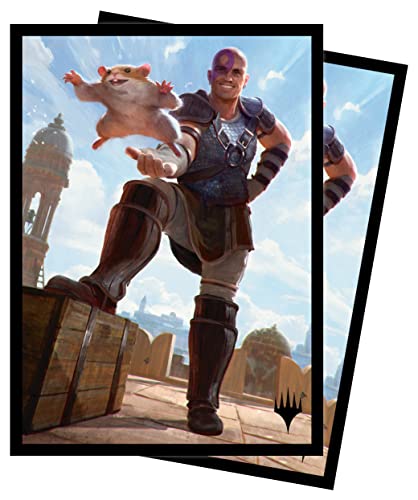 Ultra PRO - Magic: The Gathering Battle for Baldur's Gate, Commander Legend 100ct Card Sleeves (Minsc & Boo) - Protect Your Collectible Trading Cards with ChromaFushion Technology - color: Minsc & Boo