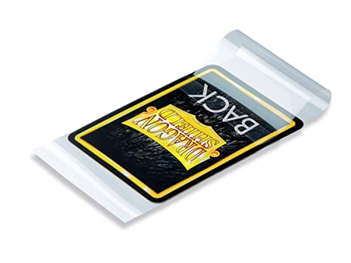5 Packs Dragon Shield Sealable Inner Sleeve Clear Standard Size 100 ct Card Sleeves Value Bundle!