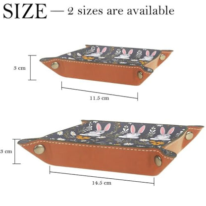 Rabbit and Flowers Dice Tray Dice Rolling Tray Folding Dice Holder for Dice Games, Like RPG, DND and Other Table Games - color: Multi 3