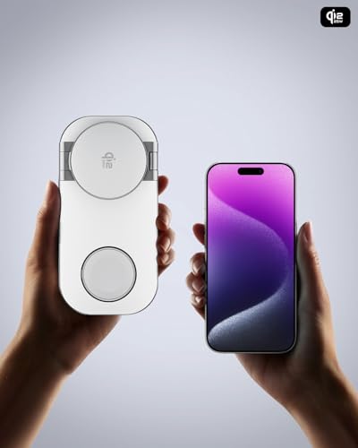 3-in-1 Charging Station for Apple Device, Qi2 25W Certified Magnetic Wireless Foldable Fast Charger Stand Compatible with MagSafe for iPhone 17e/17/16/15/14/13/12/Air Series, Apple Watch & AirPods - color: White+Silver