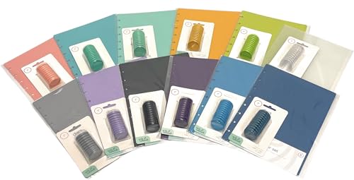 Talia Discbound Notebook - Cover and Disc Set (Assorted 12pk with Discs, Junior Set) - color: Assorted 12pk W/Discs, size: Junior Set