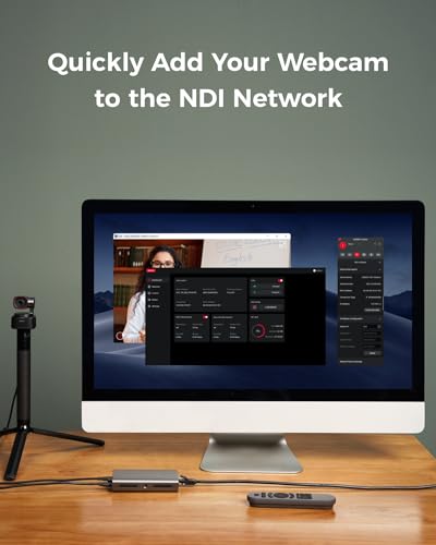 OBSBOT UVC to NDI Adapter, USB-C to NDI Convert, PoE,Micro SD Card Supported, Video Converts Compatible Series Webcam and Other UVC Webcam for Streaming Accessories, Content Creator Kit. | Video Converts Compatible Series Webcam and Other UVC Webcam for S