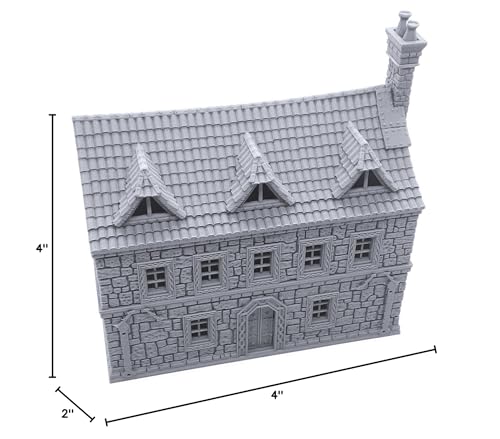 Ironhelm Barracks - DND Terrain Compatible with Dungeons and Dragons, 28mm Miniature Wargaming, Tabletop RPGs, Wargame Scenery