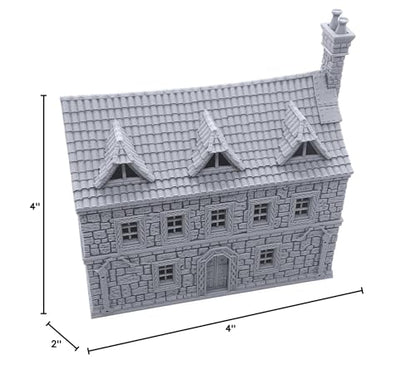 Ironhelm Barracks - DND Terrain Compatible with Dungeons and Dragons, 28mm Miniature Wargaming, Tabletop RPGs, Wargame Scenery