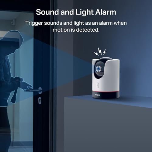 TP-Link Tapo 2K QHD Pan/Tilt Wi-Fi Camera | Apple HomeKit | Physical Privacy Mode | Color Night Vision | Motion Tracking | 2-Way Audio | Local/Cloud Storage | Works w/Alexa&Google Home | (Tapo C225) - style: 2K QHD, HomeKit Compatible