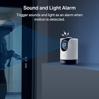 TP-Link Tapo 2K QHD Pan/Tilt Wi-Fi Camera | Apple HomeKit | Physical Privacy Mode | Color Night Vision | Motion Tracking | 2-Way Audio | Local/Cloud Storage | Works w/Alexa&Google Home | (Tapo C225) - style: 2K QHD, HomeKit Compatible