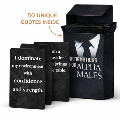 Isaac Liev 150 Positive Daily Affirmation Cards For Men Motivational card, Inspirational, Mindest Gifts for Success - Cool Gifts for Him, Best Friend, Coworkers, Office & Birthday - style: 3-PACK DEAL - Alpha Affirmations , Money Affirmations & Savage Aff