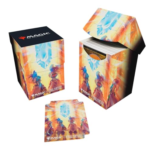 Ultra Pro - Final Fantasy x Universes Beyond Crystal's Chosen 100+ Deck Box for Magic: The Gathering | Trading Card Accessories, Collectible Card Game Gear, Fantasy Gaming Supplies - style: Crystal's Chosen