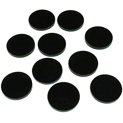 LITKO 1-inch Circular RPG Bases | Compatible with D&D & Pathfinder | Black | 25mm round, fits Medium creatures | Set of 10 | 3mm laser-cut acrylic | Glue, putty, or place | Under heroes & monsters