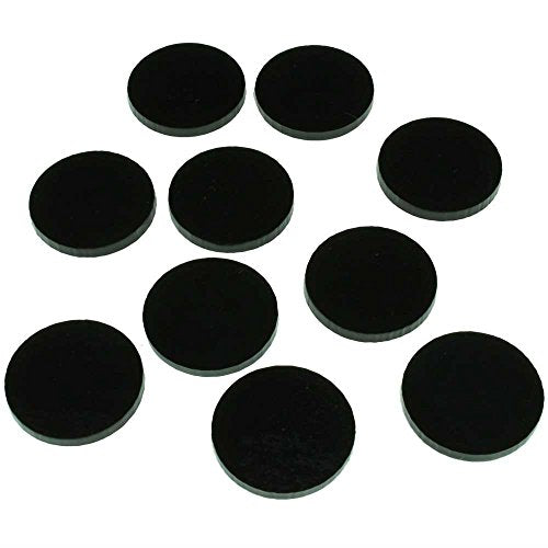 LITKO 1-inch Circular RPG Bases | Compatible with D&D & Pathfinder | Black | 25mm round, fits Medium creatures | Set of 10 | 3mm laser-cut acrylic | Glue, putty, or place | Under heroes & monsters