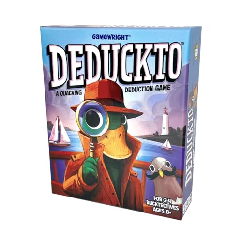 Gamewright - Deduckto – Logic & Deduction Card Game for Kids & Families | Fast‑Playing Mystery Game | 2–4 Players Ages 8+ | Family Game Night Fun