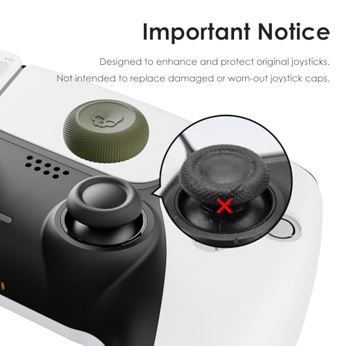Skull & Co. Skin, CQC and FPS Thumb Grip Set Joystick Cap Analog Stick Cap for Nintendo Switch Pro Controller & PS4 / Slim/Pro Controller- Neon Green, 3 Pairs(6pcs) - color: Neon Green, size: Concave-6pcs