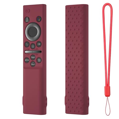 Hi Color Remote Cover for Samsung BN59-01388 BN59-01393 Silicone Remote Case Protective Sleeve (Wine) - color: wine
