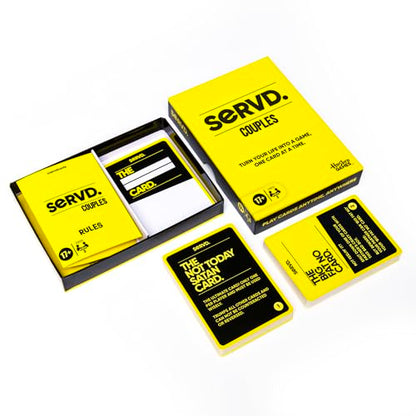 Hasbro Games SERVD Couples Game – Hilarious Real-Life Card Game for Partners – Funny Gifts for Anniversary, Date Nights, Valentine’s Day – 2 Players – Ages 17+ - style: Couples