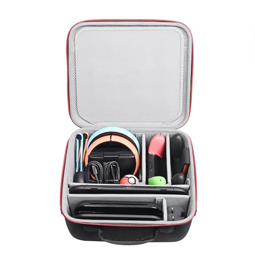 RLSOCO Carrying Case for Nintendo Switch 2 - Hard Travel Case for Switch 2 Console,TV Dock,Switch 2 Pro Controller,Joy-Con 2 Charging Grip,AC Charger,Joy-Con 2 Wheel,Camera,Game Cards and More - color: Large Case Black