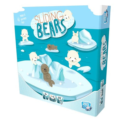 Sliding Bears Board Game | Cooperative Ice Puzzle Challenge, Engaging Problem-Solving, Family Game for Kids & Adults, Ages 5+, 1-4 Players, 20 Mins