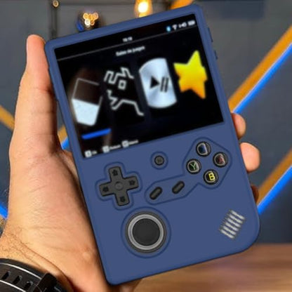 Silicone Case for RG40XXV Retro Handheld Game Console with Lanyard | Anti-Scratch Washable Soft Protective Case for Anbernic RG 40XXV Accessories - color: Blue