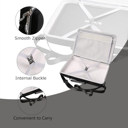 Tourmate Hard Storage Case for BOIFUN/YOTON/POFOTO/PJGCWB/WONNIE 17.5" Portable DVD Player，14'' 15.5" 15.7" 16.9" With Fixed Spring Rope EVA Box (Only Case)(Only BOX) - color: Black