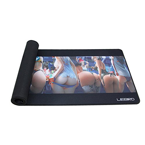 LIEBIRD® Extended XXXL Gaming Mouse Pad -31.5Lx11.8Wx0.12H- Portable with Extended XXL Size - Non-Slip Rubber Base - Special Treated Textured Weave with Precision Control (All Mad-XXL) - color: All Mad-XXL