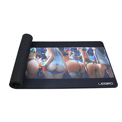 LIEBIRD® Extended XXXL Gaming Mouse Pad -31.5Lx11.8Wx0.12H- Portable with Extended XXL Size - Non-Slip Rubber Base - Special Treated Textured Weave with Precision Control (All Mad-XXL) - color: All Mad-XXL
