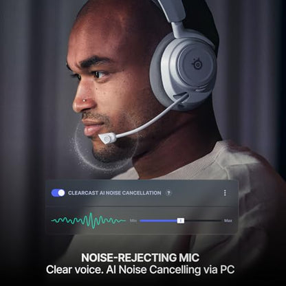 SteelSeries Arctis Nova 7 Wireless Gen 2 Gaming Headset - Real-Time App Control, 50+ HR Play, Neodymium Drivers, Mix 2.4GHz/Bluetooth, PC, PS5, PS4, Switch 1/2, Mobile - Black - color: Black, style: PC | PlayStation