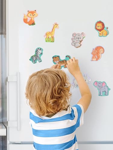 Magnetic Puzzles for Toddlers 2-4, Travel Puzzles Games for Kids Ages 1-3, Dinosaur Activities Toy Wooden Jigsaw Puzzles Book for Boys & Girls 1 2 3 4 5, Learning Magnet Gift for Road Trip (Dinosaur) - style: Dinosaur
