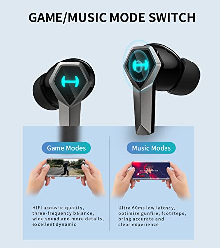 HECATE by Edifier GX04 ANC True Wireless Gaming Earbuds, Active Noise Cancelling Bluetooth Gaming Earbuds with Ultra Low Latency, H+ Special Game Sound Effect, 6 Microphones, RGB Lighting, Fast Charge