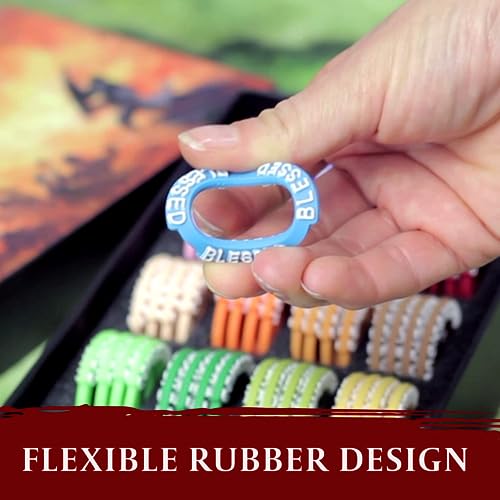 DND Miniatures Condition Markers - 96 Rings to Track 24 Different Status & Spell Effects for RPG Minis Like Dungeons and Dragons 5th Edition & Pathfinder - Perfect D&D Gifts & Accessories Tokens