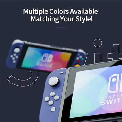 Tideal Set of Replacement Controller for Nintendo Switch - Compatible with Nintendo Switch (1) / OLED/Lite - Dual Vibration/Motion Control / 6-Axis Gyro (Purple) - color: Purple