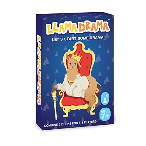 Llama Drama Family Card Game – Fast 15-Min Play, Ages 7+, 2-4 Players (Up to 8 with 2-Pack) – Easy, Hilarious Strategy & Luck for Game Nights - style: 1-Pack Original
