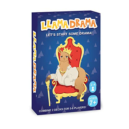 Llama Drama Family Card Game – Fast 15-Min Play, Ages 7+, 2-4 Players (Up to 8 with 2-Pack) – Easy, Hilarious Strategy & Luck for Game Nights - style: 1-Pack Original