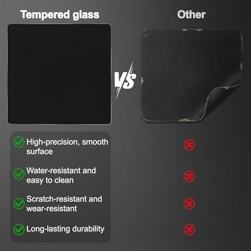 Glass Gaming Mouse Pad, Professional Esport Tempered Glass Mouse Pad Ultra-Smooth Micro-Etched Surface for Top Speed and Control,Hard Mousepad (11.8'' x 9.8'') (Solid Black) - color: Solid Black