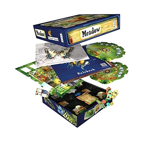 Meadow Board Game - Nature Observing Drafting and Set Collection Game, Strategic Exploration, Fun Family Game for Kids & Adults, Ages 10+, 1-4 Players, 60-90 Minute Playtime, Made by Rebel Studio