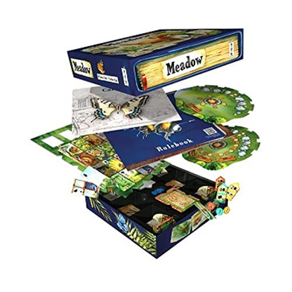 Meadow Board Game - Nature Observing Drafting and Set Collection Game, Strategic Exploration, Fun Family Game for Kids & Adults, Ages 10+, 1-4 Players, 60-90 Minute Playtime, Made by Rebel Studio
