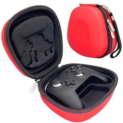 Protective Case Compatible with Nintendo Switch 2 Pro Controller, Hard Shell Original Switch Controller Protection Travel Storage Case Portable Carrying Bag, Red - color: Red