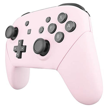eXtremeRate Cherry Blossoms Pink Faceplate Backplate Handles for Nintendo Switch Pro Controller, DIY Replacement Hand Grip Housing Shell Cover for Nintendo Switch Pro - Controller NOT Included - color: Cherry Blossoms Pink