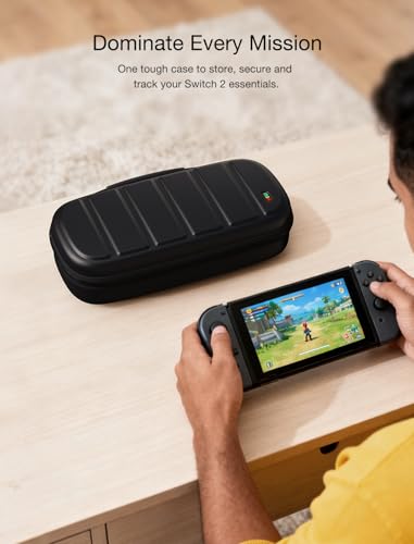 MEQI Carrying Case for Nintendo Switch 2, Hard Shell Travel Case with Large Storage for Storing Console, Joy-Con 2, 10 Game Cards, Cable & Charger