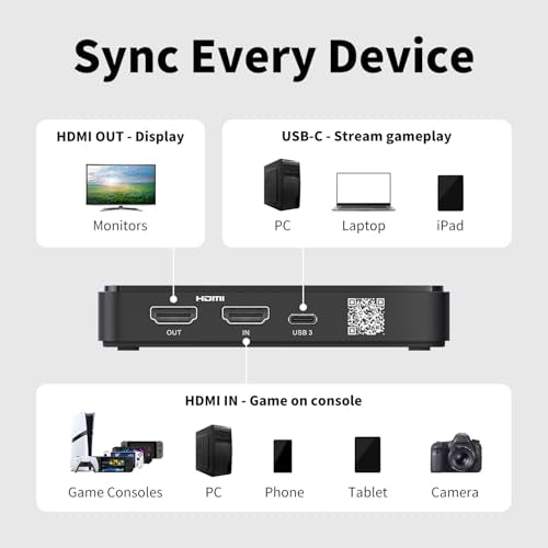 AVerMedia Capture Card for Streaming, 4K60 HDR Passthrough, 1080p60 Video Recording, Ultra-Low Latency Game Streaming for Switch 2, Xbox, PS5, PC on Twitch, OBS, Win11, Mac - StreamLine MINI+ GC311G2 - size: 1080p60 - GC311G2