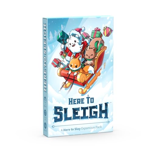 Unstable Games - Here to Sleigh Holiday Expansion Pack - Designed to be added to your Here to Slay Base Game - style: Expansion: Here to Sleigh Holiday